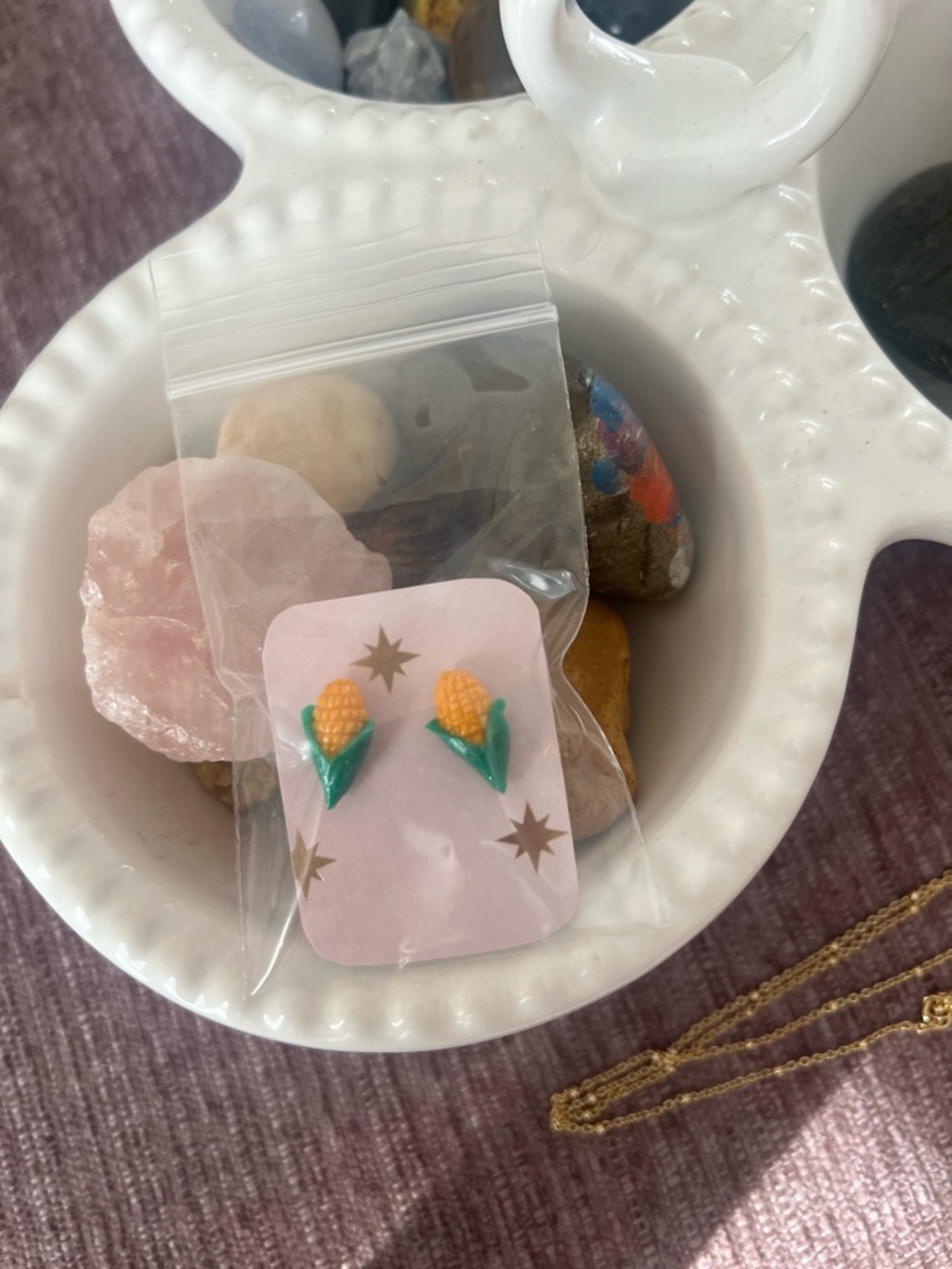 Hand Crafted Corn Earrings